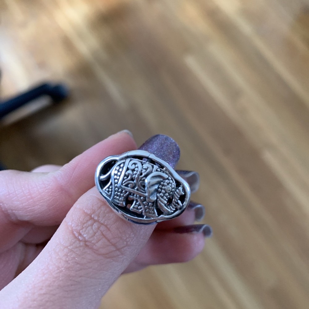 New Sterling Silver Elephant Ring